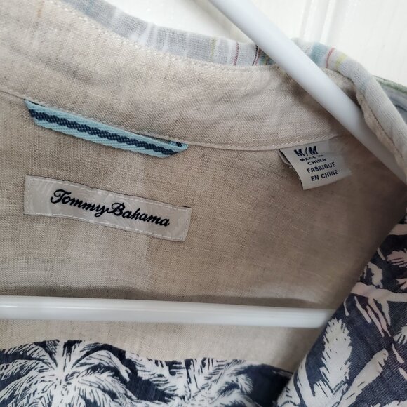 Tommy Bahama Reversible Plaid Short Sleeve Button-Up Shirt Size M - Picture 3 of 4